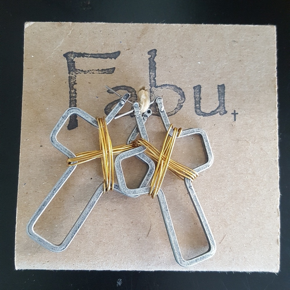 Cross earrings